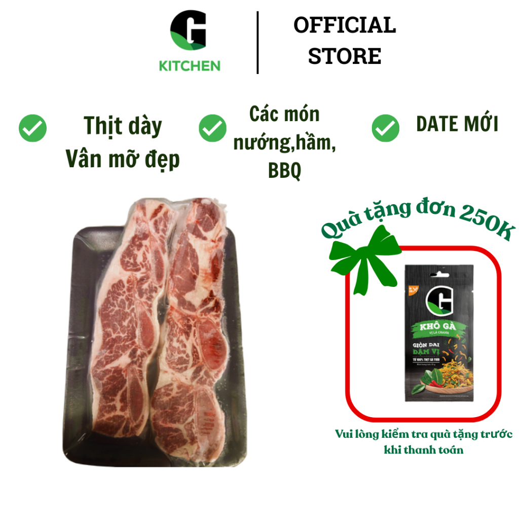 Sườn bò Mỹ có xương HN G Kitchen 300g