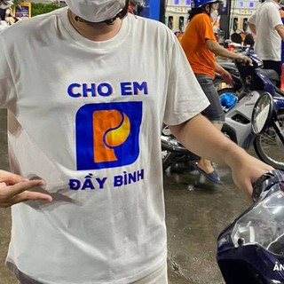 Áo phông unisex in chữ cho em đầy bình slogan hài hước áo thun cặp đôi nam nữ chất liệu cotton mềm mại co dãn ta537