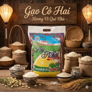 Gạo Thơm Lài Nhật 10Kg- Hạt Thon Dài - Cơm Dẻo Mềm Vừa