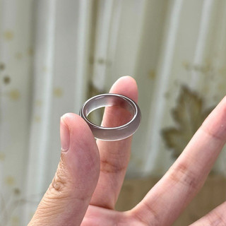 Nhẫn Đá Mã Não Xám khói Brazil tự nhiên phong thuỷ may mắn- Chou Jewelry