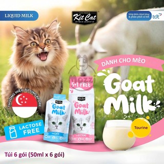 [Gói 50ml] Sữa tươi sữa dê KitCat Goat Milk cho mèo con