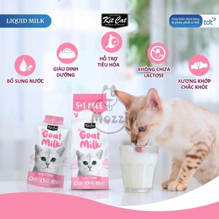 [Gói 50ml] Sữa tươi sữa dê KitCat Goat Milk cho mèo con