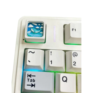 Keycap 3D cá voi xanh, máy bay, bọ rùa, sa mạc, bãi biển cho bàn phím cơ - Keycap Artisan