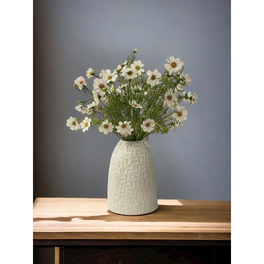Bình gốm Bát Tràng dáng chuông củ lạc cắm hoa, cành quả decor nhà cửa, sự kiện