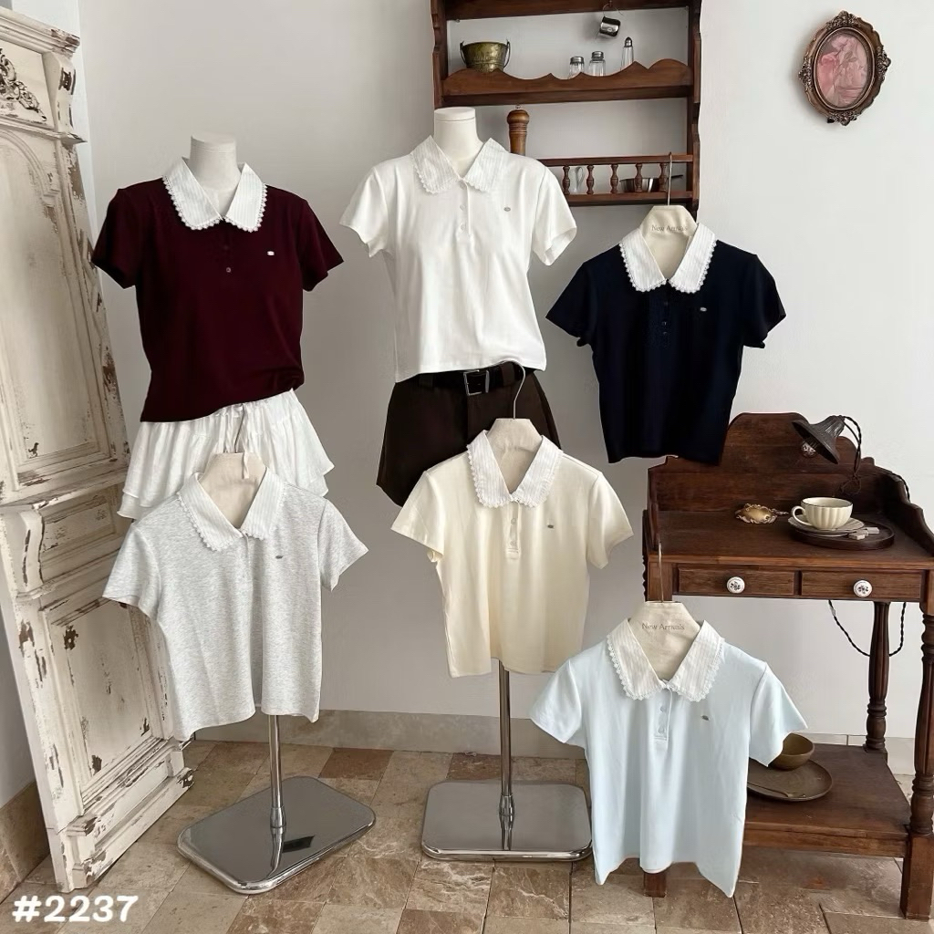 [𝐒𝐮𝐙𝐲] Áo Thun PoLo Phối Cổ Tag Ngực QCCC (48-57kg)