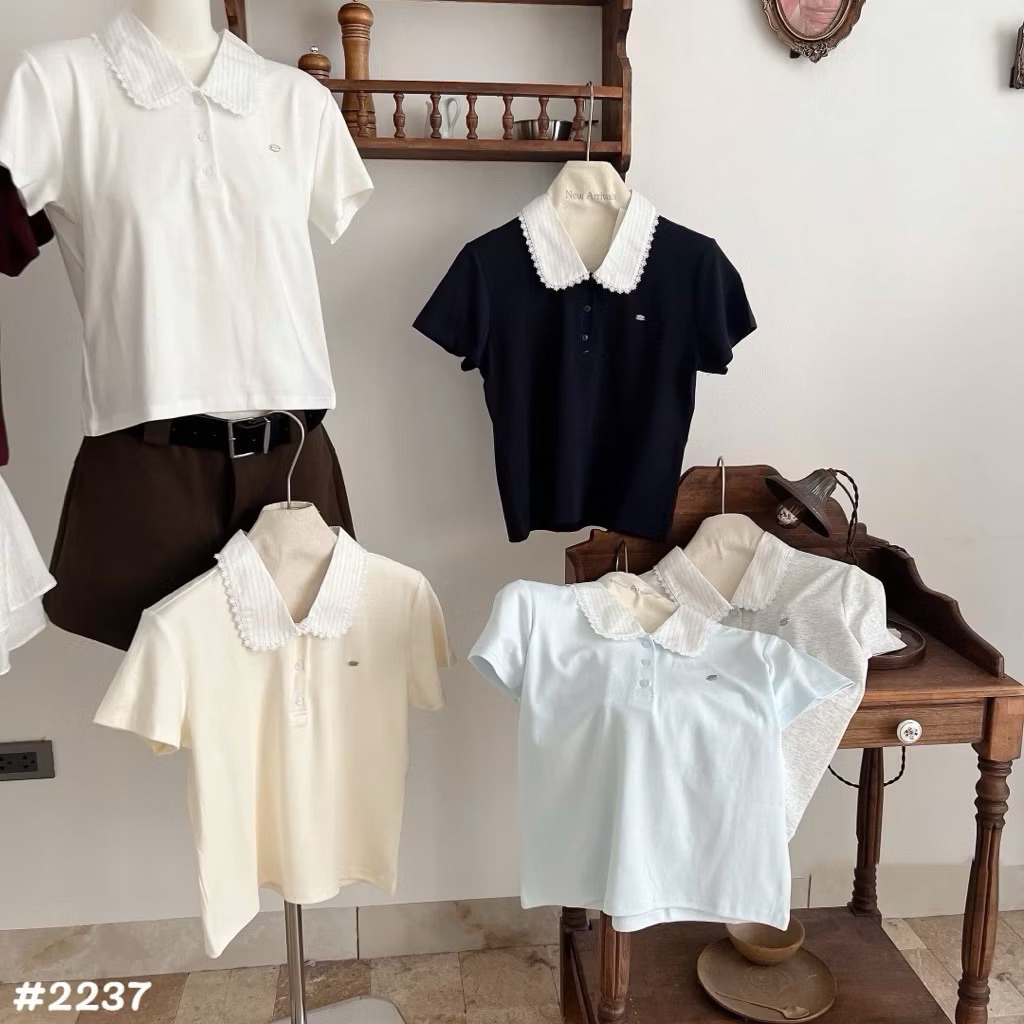[𝐒𝐮𝐙𝐲] Áo Thun PoLo Phối Cổ Tag Ngực QCCC (48-57kg)