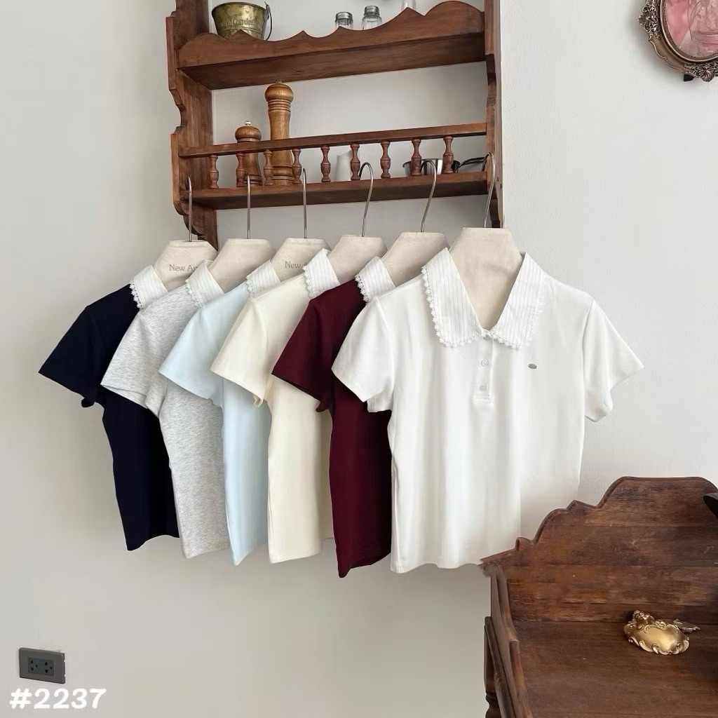 [𝐒𝐮𝐙𝐲] Áo Thun PoLo Phối Cổ Tag Ngực QCCC (48-57kg)