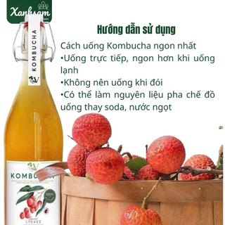 [HỎA TỐC] VKombucha Chill Trà Bất Tử Vgreen 250ml/ 500ml - Xanhsam Natural & Organic
