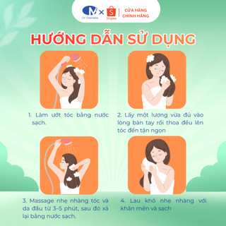 Bộ Gội Xả Phục Hồi Hư Tổn, Sạch Sâu Kiềm Dầu, Không Gây Khô, Suôn Mượt, BóngTóc 300ml Dr Cosmess