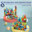 Bộ Đồ Chơi Lắp Ghép Nam Châm GutyKids 73 Chi Tiết Đồ Chơi Xếp Hình Có Cầu Trượt Thả Bóng, Lắp Ráp Đường Ray