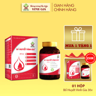 Viên uống Bổ Huyết Vinh Gia dùng cho Phụ Nữ Đau Bụng Kinh, Kinh Nguyệt Không Đều - hộp 30 viên