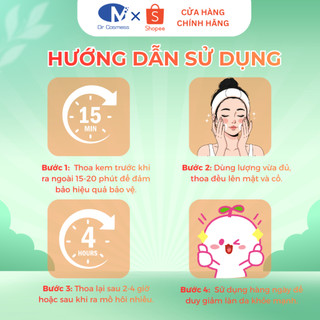Kem Chống Nắng Phổ Rộng SPF50+/PA++++ Dịu Nhẹ, Không Cay Mắt, Không Kích Ứng 50ml Dr Cosmess