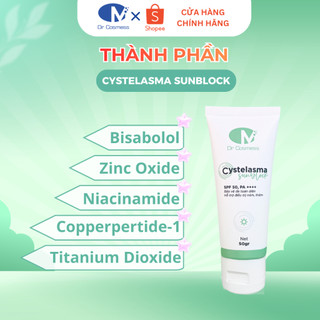 Kem Chống Nắng Phổ Rộng SPF50+/PA++++ Dịu Nhẹ, Không Cay Mắt, Không Kích Ứng 50ml Dr Cosmess