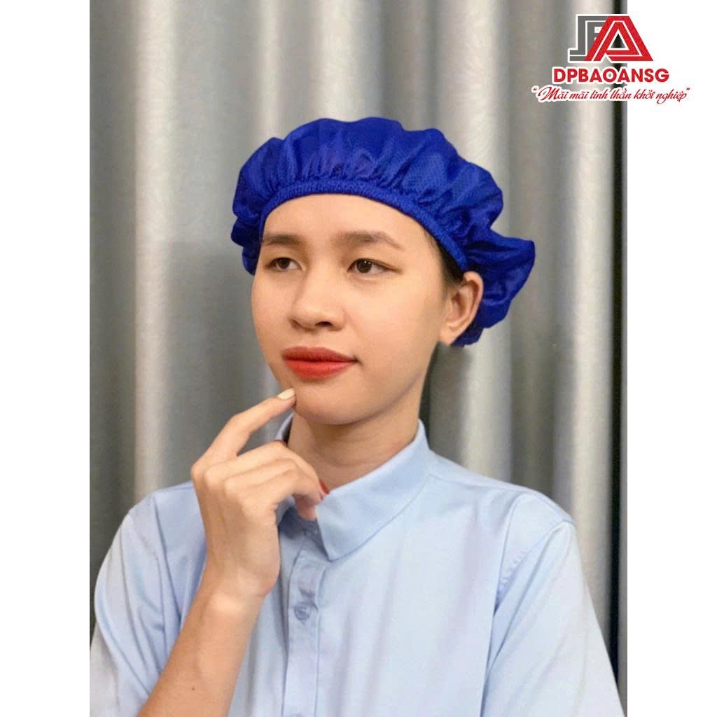 Nón Lưới Bo Thun Trùm Tóc Công Nhân Nam Nữ Nhiều Màu, Dễ Đội, Mềm Nhẹ, Thoáng Khí