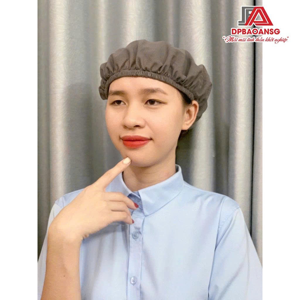 Nón Lưới Bo Thun Trùm Tóc Công Nhân Nam Nữ Nhiều Màu, Dễ Đội, Mềm Nhẹ, Thoáng Khí