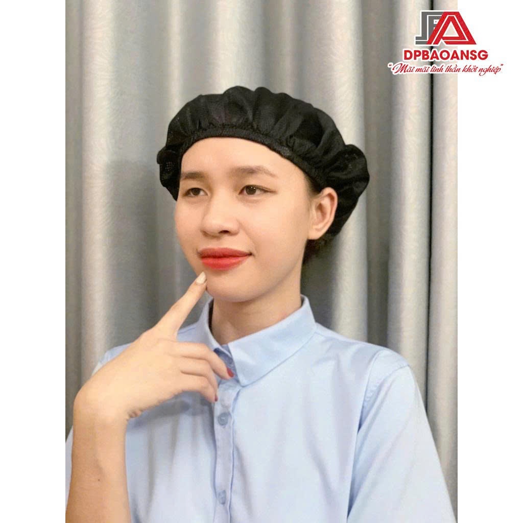 Nón Lưới Bo Thun Trùm Tóc Công Nhân Nam Nữ Nhiều Màu, Dễ Đội, Mềm Nhẹ, Thoáng Khí