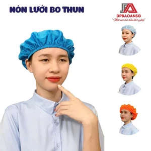 Nón Lưới Bo Thun Trùm Tóc Công Nhân Nam Nữ Nhiều Màu, Dễ Đội, Mềm Nhẹ, Thoáng Khí