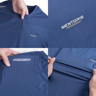 Áo Thun Nam Thể Thao MENTORIS Chất Liệu Thun Lạnh, Form Regular Fit, Co Giãn Thoáng Khí MTS01
