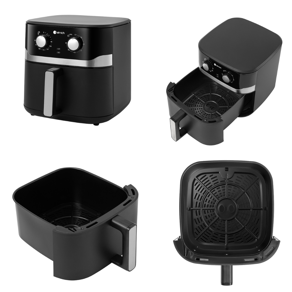 Nồi Chiên Không Dầu Elmich AFE0493 10L 2300W – Dung Tích Lớn, Chiên Nướng Ít Dầu, Tiết Kiệm Điện