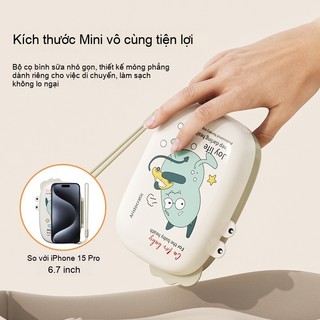 Youkebei Bộ Cọ Rửa Bình Sữa 6-trong-1 – PP & Silicone, Tiện Mang Theo, Đa Chức Năng, Dễ Vệ Sinh