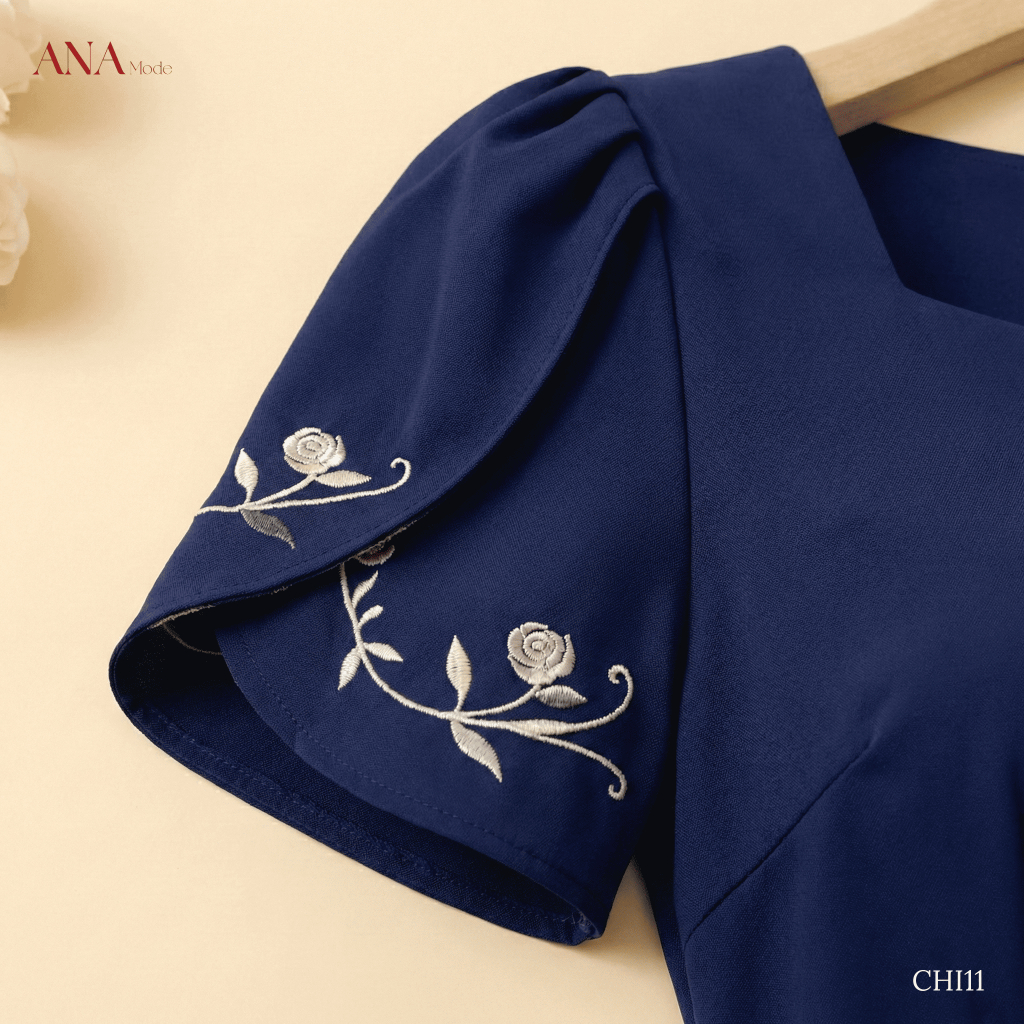 Áo Kiểu Sang Trọng Trung Niên ANA Mode Chất Liệu Cotton Lạnh Quý Phái Đi Tiệc Quà Tặng Mẹ AK25CHI11