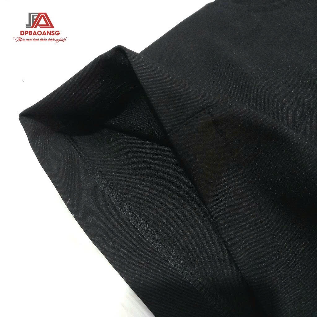 Quần Ống Rộng Nữ Cạp Cao Màu Đen Vải Kaki Cotton Dày, Giữ Form Tốt - Mặc Đi Học, Đi Làm, Dạo Phố