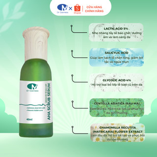 Serum Tẩy Tế Bào Chết  AHA, Sạch Sâu Lỗ Chân Lông & Mụn, Ngừa Bít Tắc, Không Kích Ứng 40ml DrCosmess