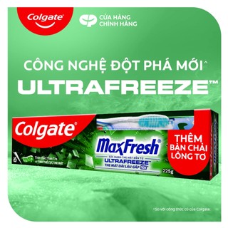 Bộ 3 Kem đánh răng Colgate Maxfresh Bamboo Charcoal 225g/tuýp tặng bàn chải
