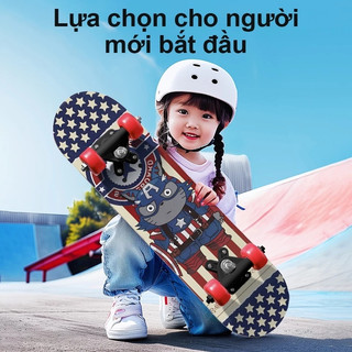 Ván trượt trẻ em YOWXII thích hợp cho thanh thiếu niên và người mới bắt đầu, Chiều dài 60 cm