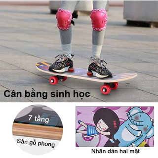 Ván trượt trẻ em YOWXII thích hợp cho thanh thiếu niên và người mới bắt đầu, Chiều dài 60 cm