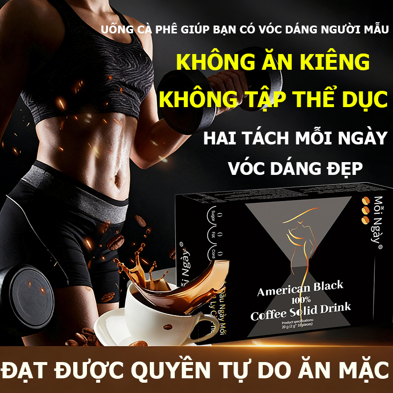 【COD】Hạt cà phê chất lượng cao. Bột cà phê nhập khẩu，Mỗi hộp có 10 gói,Mua 4 tặng 2, tổng cộng 6 hộp