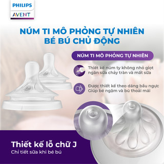 Combo chuẩn bị sinh PPSU - 4 Bình sữa mô phỏng tự nhiên PPSU Philips Avent, chống sặc, chống đầy hơi, 125ml
