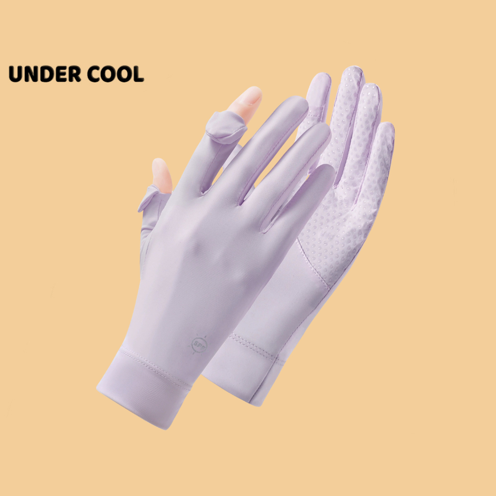 Găng Tay Ngắn Chống Nắng UNDERCOOL Hở Ngón Chống Trượt Chống Tia UV UPF50+ Nhiều Màu LIVE GT01