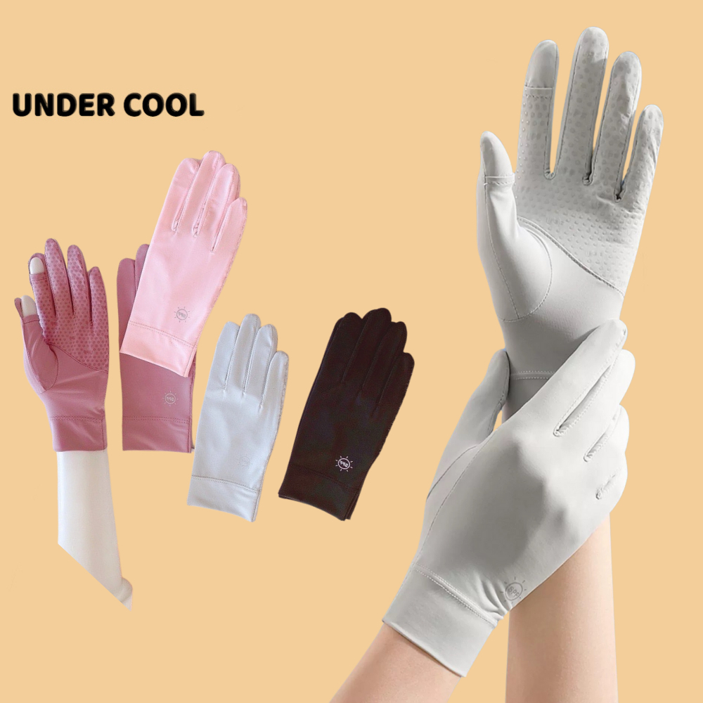 Găng Tay Ngắn Chống Nắng UNDERCOOL Hở Ngón Chống Trượt Chống Tia UV UPF50+ Nhiều Màu LIVE GT01