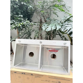 Chậu Rửa Cao Cấp ROSSI RL320H 2 Hố Inox 304 Bảo Hành 5 Năm Toàn Quốc