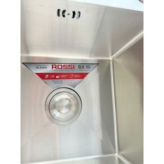 Chậu rửa cao cấp Rossi RL320H 2 hố inox 304, bảo hành 5 năm