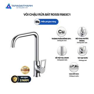 Combo Bếp Thảnh Thơi Gồm Chậu Rửa Rossi RL210H Inox 201 Và Vòi Chậu Rossi R803C1