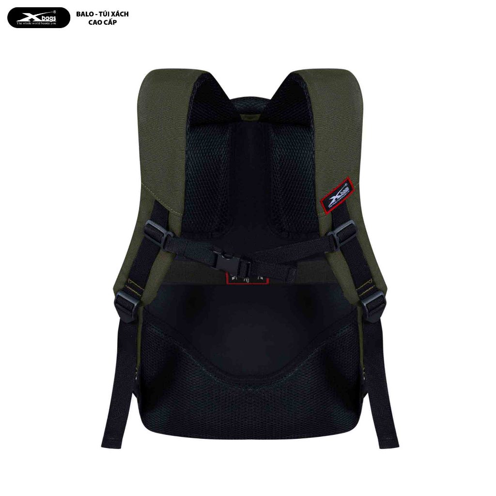 Balo Du Lịch Dung Tích Lớn Đựng Laptop 17 Inch Xbags Travel Cao Cấp Màu Xanh Lính Nam Mạnh Mẽ – Xb1001!
