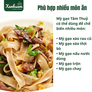 Mỳ Chũ Gạo Sạch Tâm Thuỷ 400g/ 1kg - Xanhsam Natural & Organic