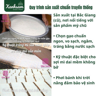 Mỳ Chũ Gạo Sạch Tâm Thuỷ 400g/ 1kg - Xanhsam Natural & Organic