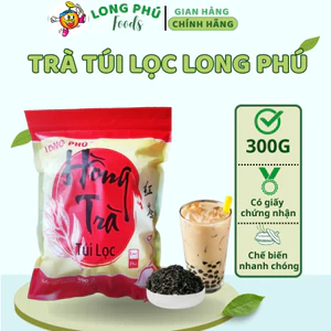 Trà Túi Lọc Long Phú Gói 300g – Nhiều Vị, Đậm Đà, Lưu Hương Lâu, Nguyên Liệu Pha Trà Sữa & Trà Trái Cây
