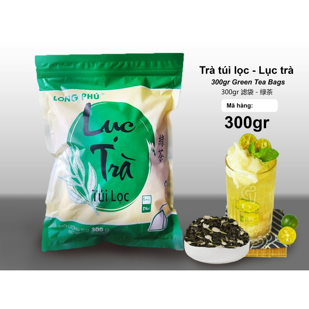 Trà Túi Lọc Long Phú Gói 300g – Nhiều Vị, Đậm Đà, Lưu Hương Lâu, Nguyên Liệu Pha Trà Sữa & Trà Trái Cây