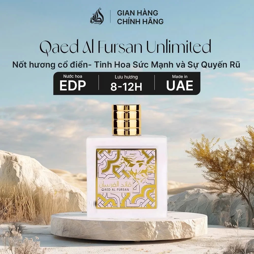 Nước hoa nam Lattafa Qaed Al Fursan EDP 90ml