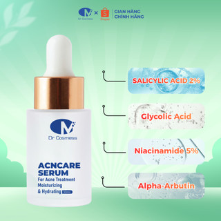 TRỢ GIÁ | Serum AHA BHA Làm Sạch Da, Hỗ Trợ Thoáng Lỗ Chân Lông, Dưỡng Da Mịn Màng 30ml – Dr Cosmess