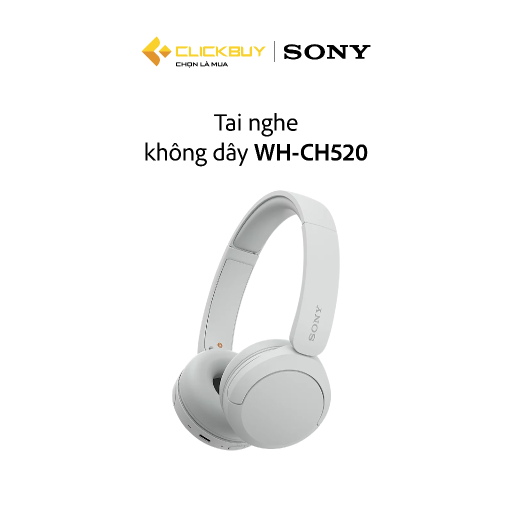 Tai nghe bluetooth Sony WH-CH520 - hàng chính hãng