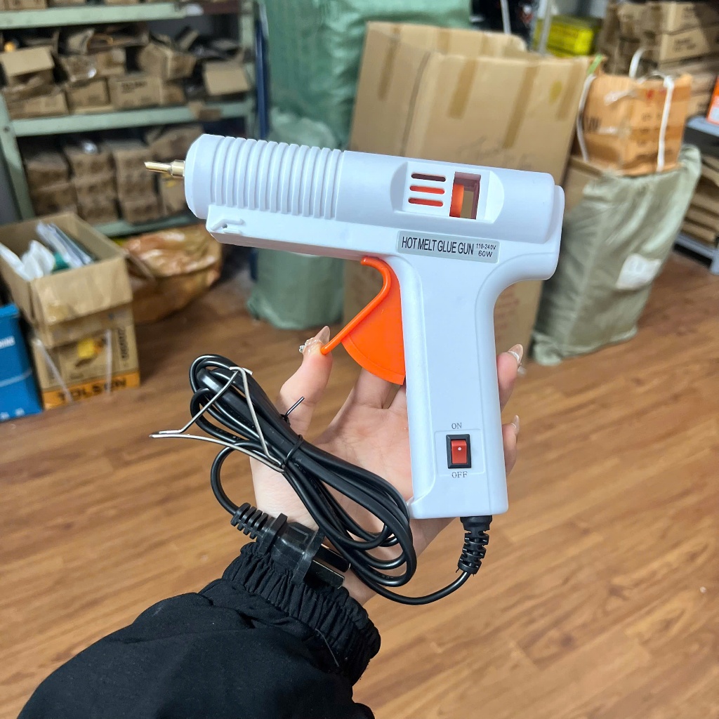 Súng bắn keo Nangon Tools 60W Trắng - Loại To (keo cỡ 10mm)
