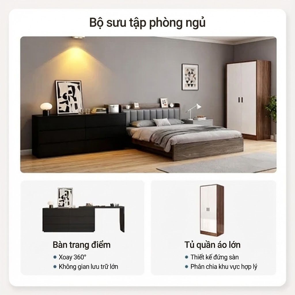 Giường Gỗ 1m6x2m MDF Melamine Cao Cấp - Giường Ngủ Đôi Hiện Đại Chống Ẩm Có Kệ Đầu Giường Thông Minh