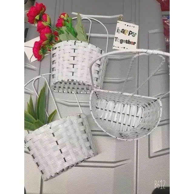 Giỏ mây cắm hoa ốp tường (loại nhỏ)
