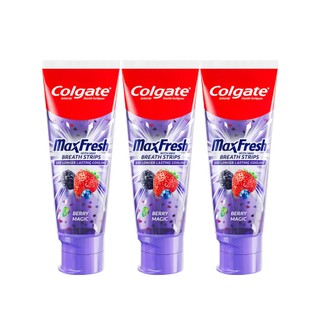 [LS] Bộ 3 Kem đánh răng Colgate MaxFresh Hương nhiệt đới, tinh thể cầu vồng the mát 100g/ tuýp