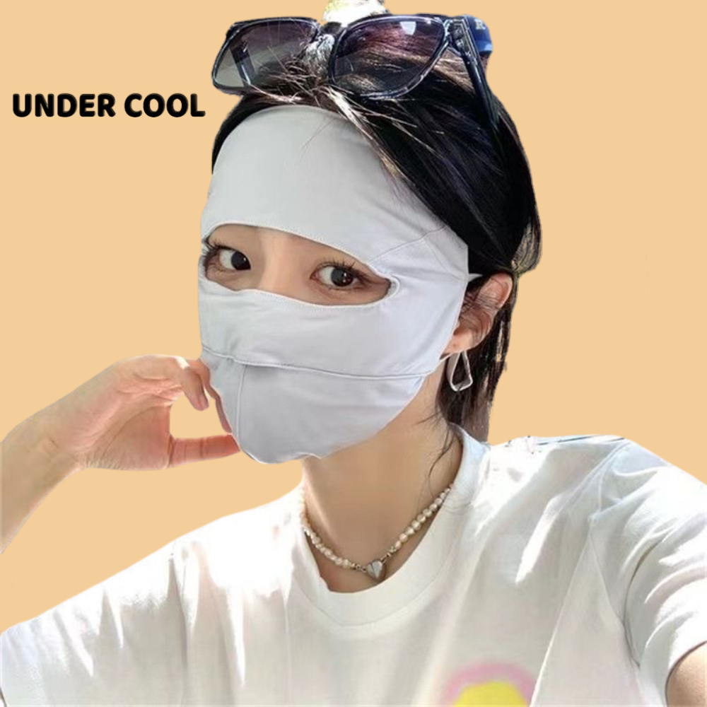 Khẩu Trang Vải Chống Nắng Toàn Mặt UNDERCOOL Thoáng Khí Ngăn Tia UV full face LIVE KT02